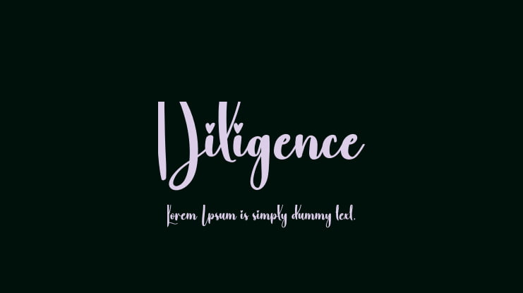 Diligence Font