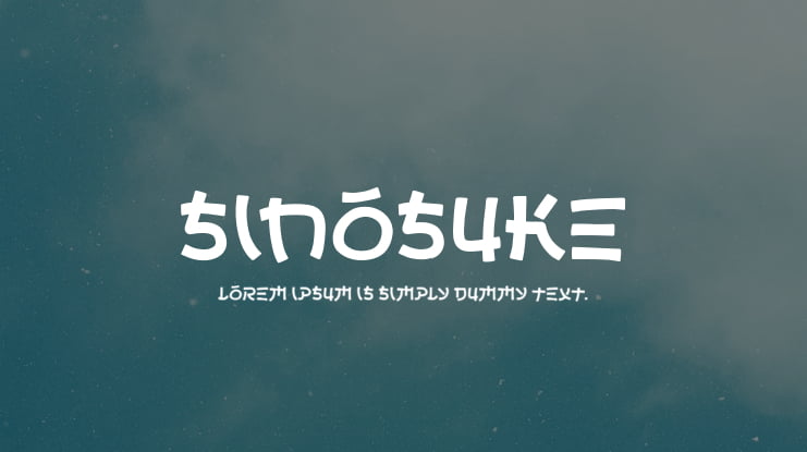 Sinosuke Font