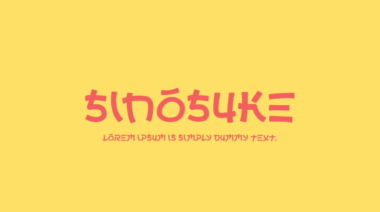 Sinosuke Font