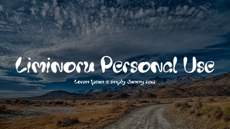 Liminoru Personal Use Font