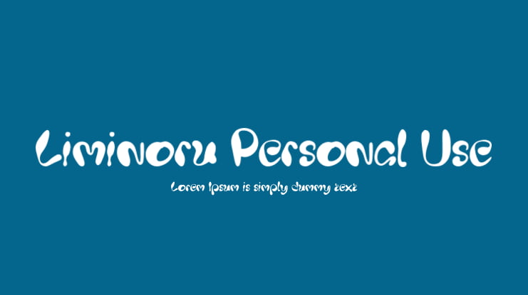 Liminoru Personal Use Font