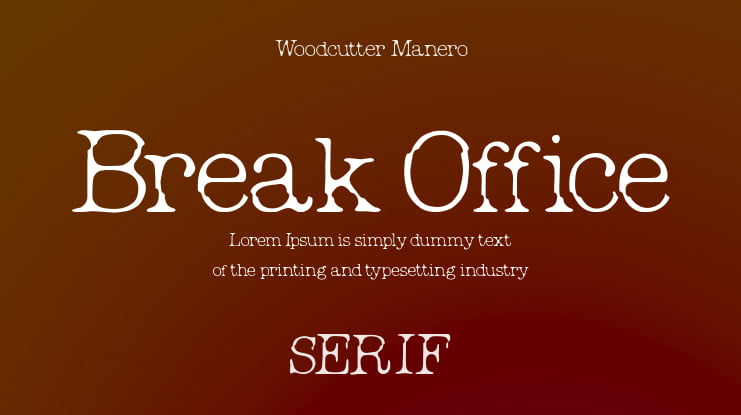 Break Office Font