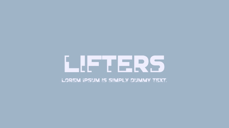 Lifters Font