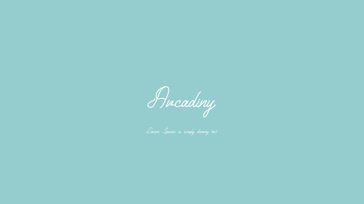 Arcadiny Font