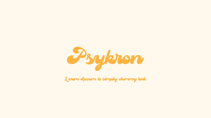 Psykron Font