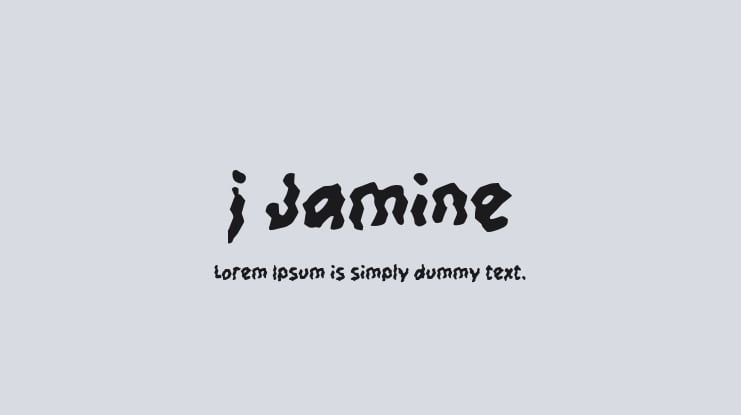 j Jamine Font