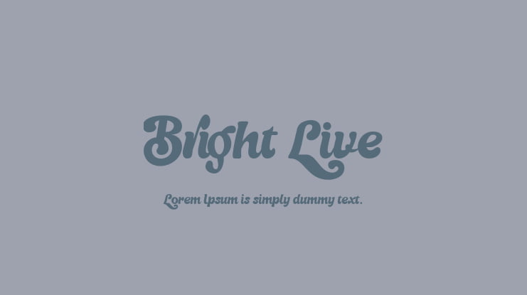 Bright Live Font