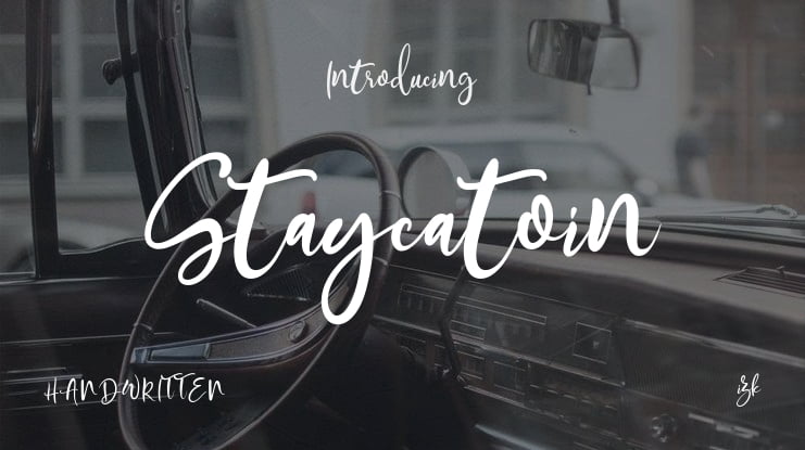 Staycatoin Font