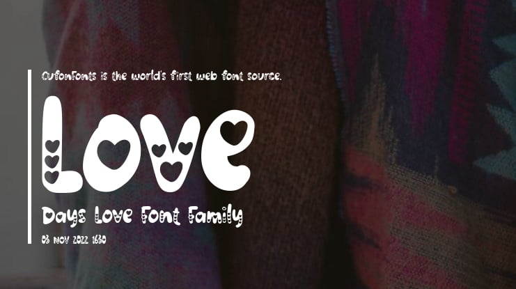 Love Days Love Font