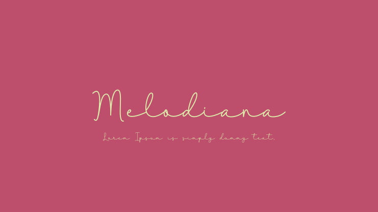 Melodiana Font