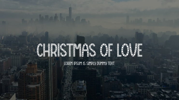 Christmas Of Love Font