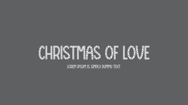 Christmas Of Love Font