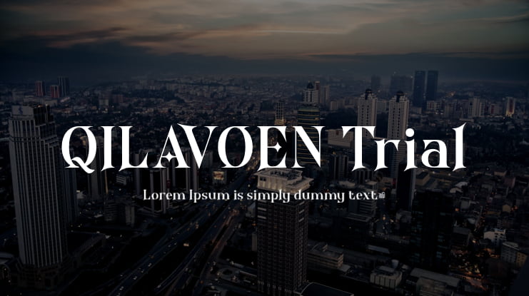 QILAVOEN Trial Font