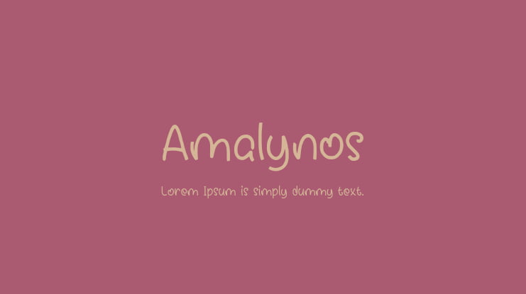 Amalynos Font