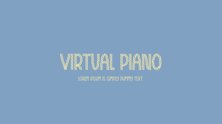 Virtual Piano Font