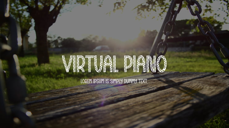 Virtual Piano Font