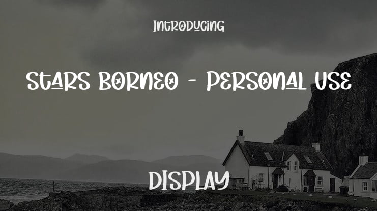 Stars Borneo - Personal Use Font