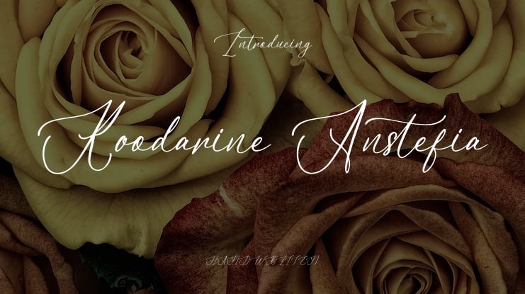 Koodarine Anstefia Font