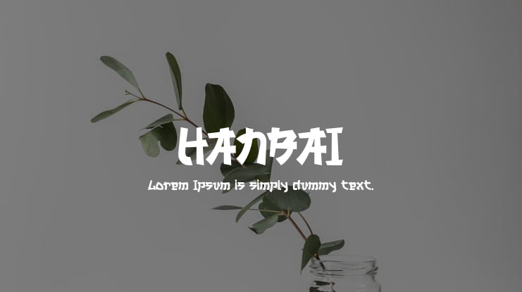 HANBAI Font