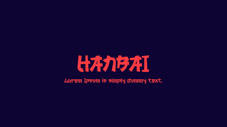 HANBAI Font