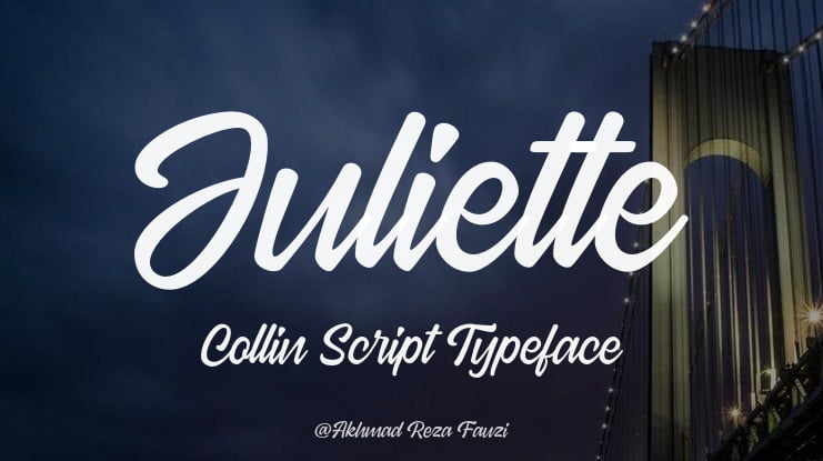 Juliette Collin Script Font