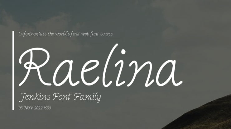 Raelina Jenkins Font