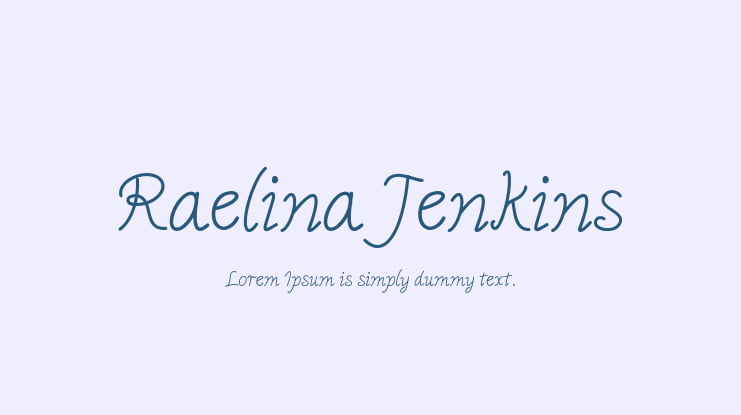 Raelina Jenkins Font