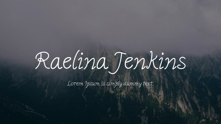 Raelina Jenkins Font