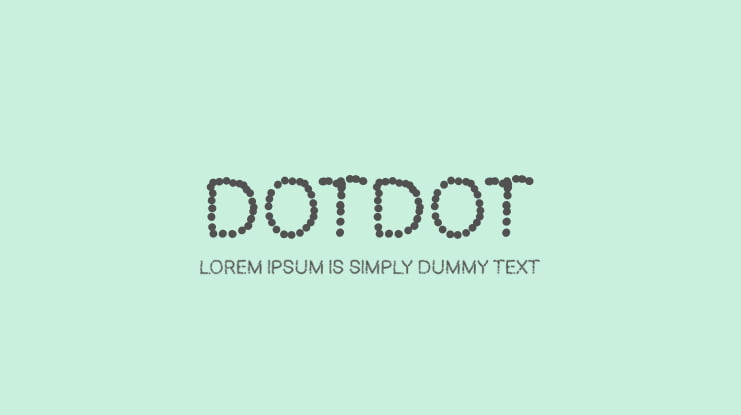 Dotdot Font