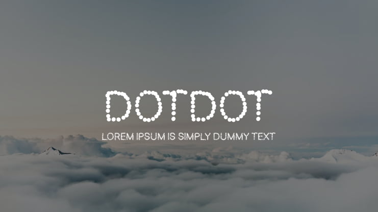 Dotdot Font