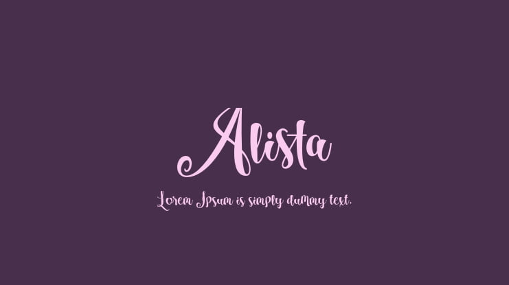 Alista Font Family