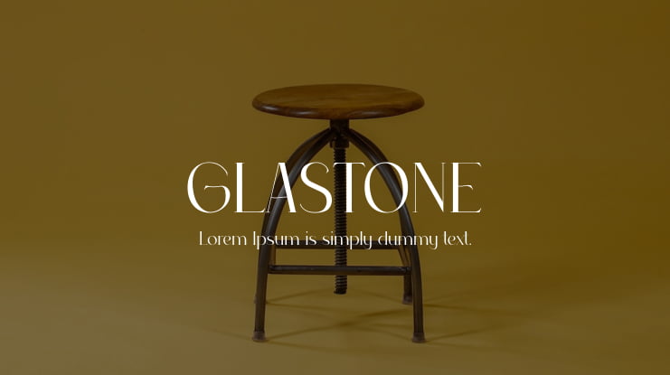 GLASTONE Font