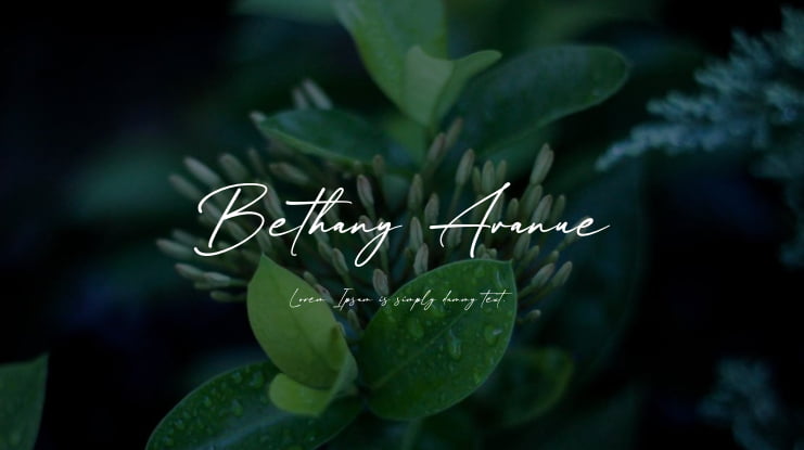 Bethany Avanue Font