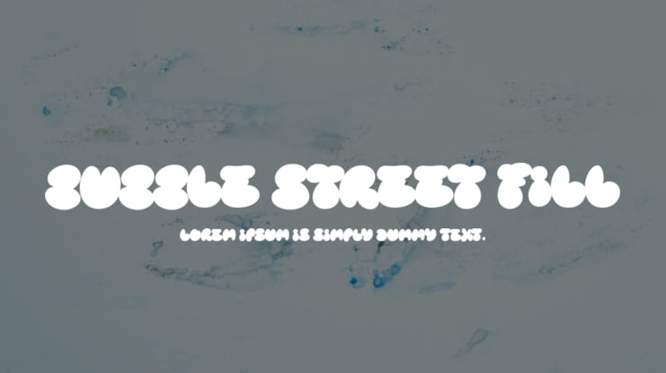 Bubble Street Fill Font Family