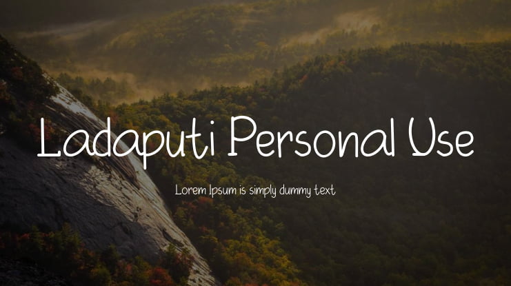 Ladaputi Personal Use Font