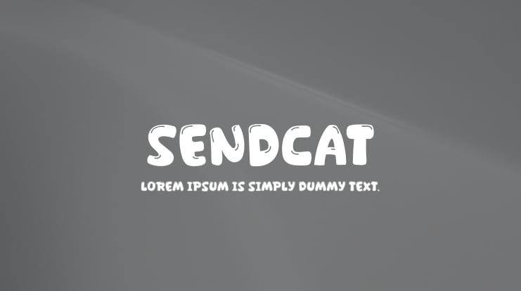 Sendcat Font