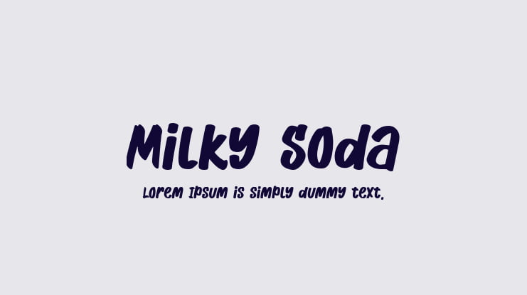 Milky Soda Font