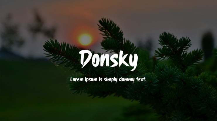 Donsky Font