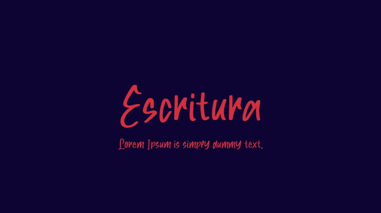 Escritura Font