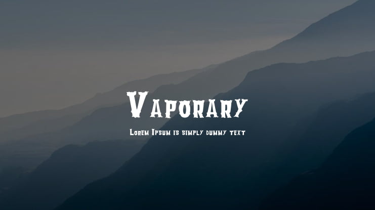 Vaporary Font