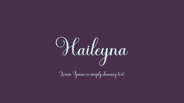 Haileyna Font