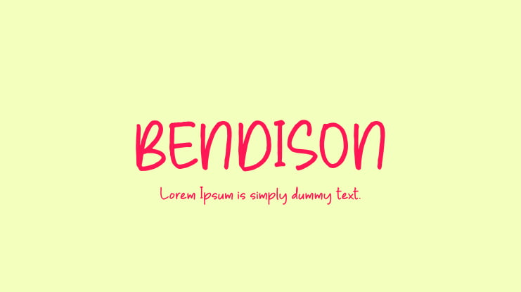 BENDISON Font