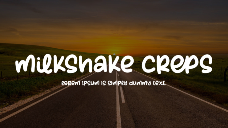 Milkshake Creps Font