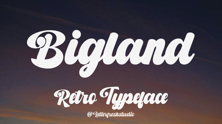 Bigland Retro Font