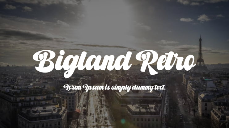 Bigland Retro Font