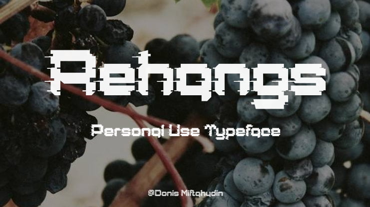 Rehangs Personal Use Font