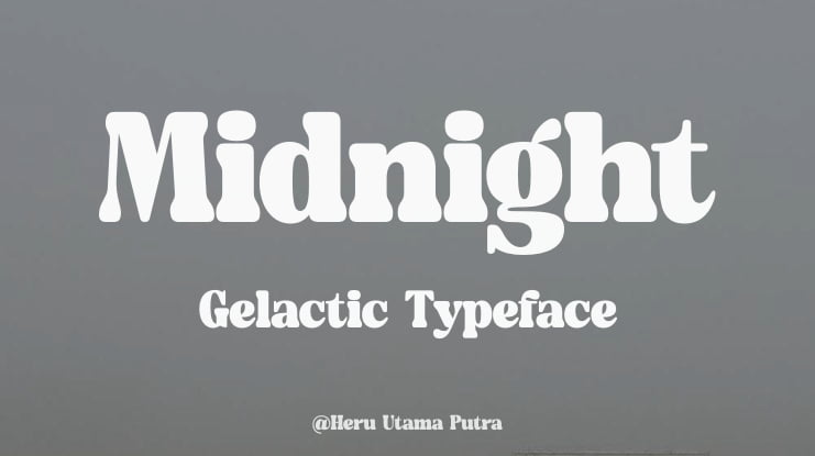 Midnight Gelactic Font