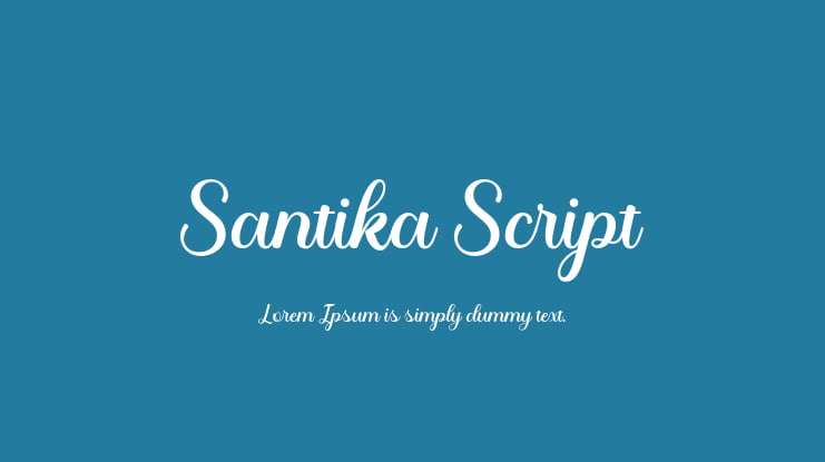 Santika Script Font