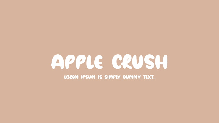 Apple Crush Font