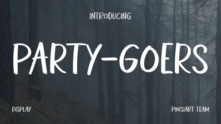 PARTY-GOERS Font